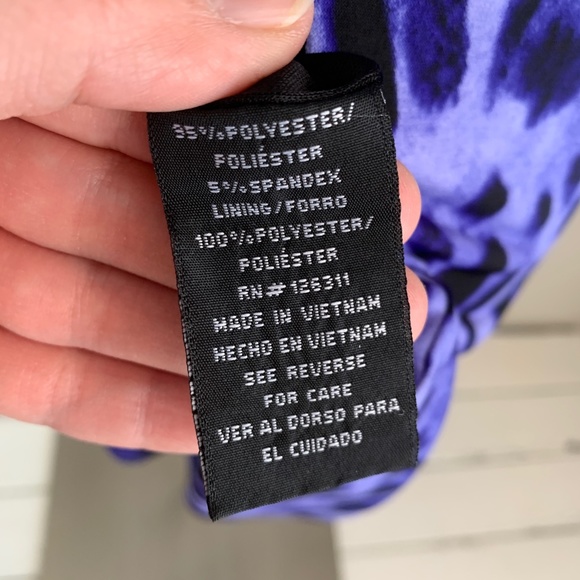 Ronni Nicole Blue Leopard Print Dress - Picture 10 of 12